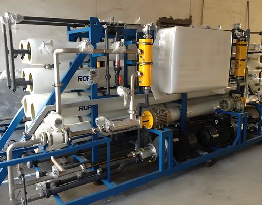 Хорошая цена Система опреснения морской воды на насосе Danfoss / Grundfos с рабочим давлением 6,5 МПа онлайн