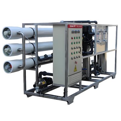 Хорошая цена 98% отторжения соли Соленая вода RO система с управлением Siemens PLC онлайн